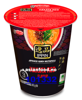 NYHET-IPPIN Instant noodles in cup - Hakata red ramen 12x73g