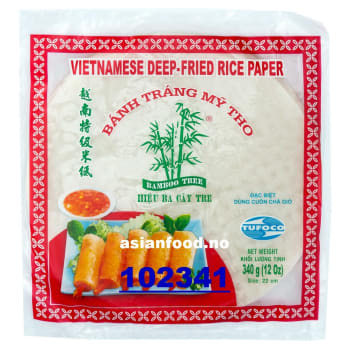 BAMBOO TREE Round rice paper 22cm - Deep fried 44x340g