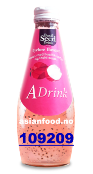 A-DRINK Basil seed drink with LYCHEE 24x290ml