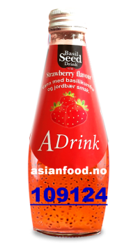 A-DRINK  Basil seed with STRAWBERRY 24x290ml