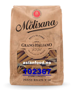 NYHET - LA MOLISANA Whole Durum wheat- Penne rigate  10x500g