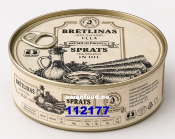 KOMMENDE - BRIVAIS VILNIS Sprats (Headless) in oil 36x160g