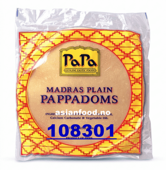 KOMMENDE - PAPA Pappadoms madras 60x250g