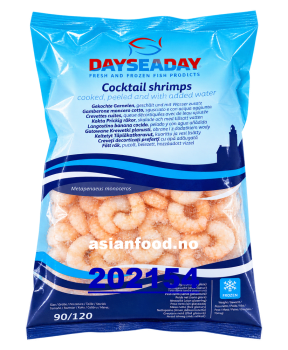 Blanched PUD shrimps - Cocktail (90/120pcs) 10x1kg