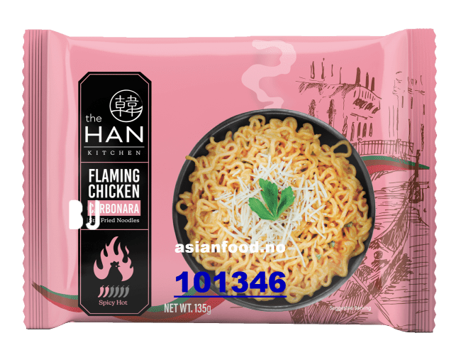 NYHET - THE HAN KITCHEN Flaming Chicken Carbonara 32x135g