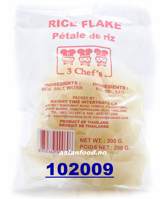 3 CHEFS Rice flake 30x200g