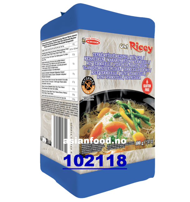 OH! RICEY Dried rice vermicelli gluten free 18x400g