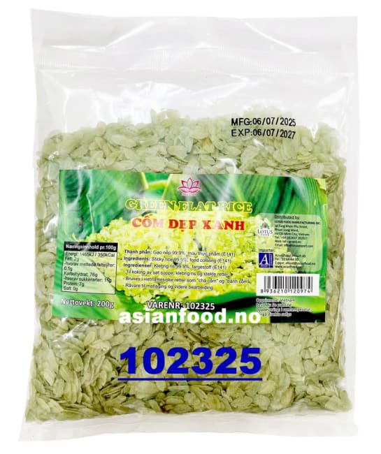 LOTUS Green flat rice 24x200g
