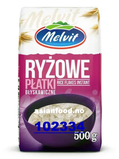 NYHET - MELVIT Instant rice flakes 12x500g