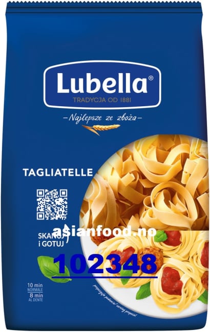 NYHET - LUBELLA Pasta tagiatelle nest 8x400g