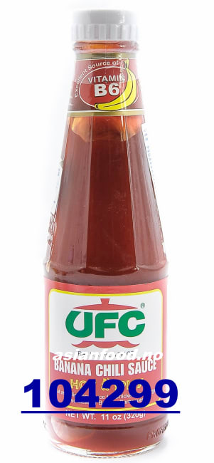 UFC Banana chili sauce hot & spicy 24x320g