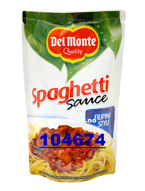 DEL MONTE Spaghetti sauce - Filipino 12x400g