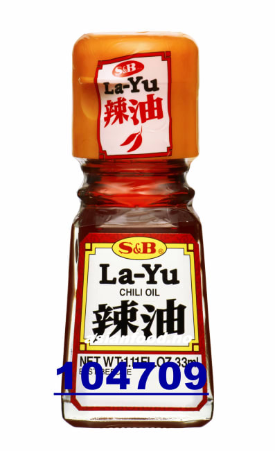 S&B La-Yu chili oil 10x33ml (LØS 12pk/krt)