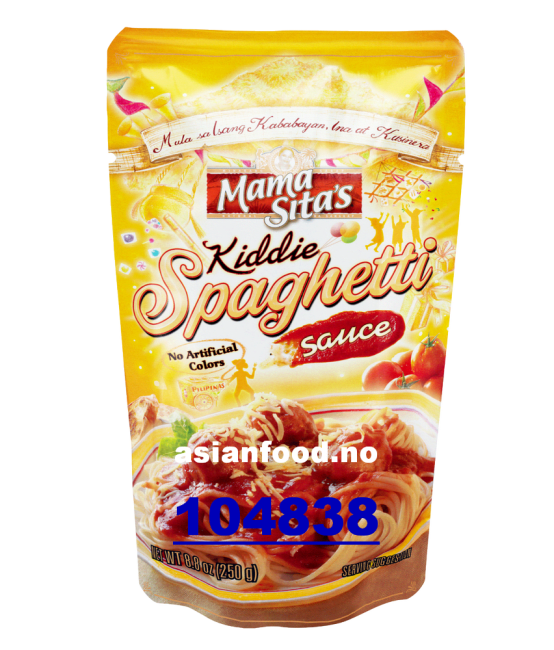 MAMASITAS Kiddie spaghetti sauce 24x250g