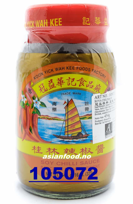 KOON YICK WAH KEE Soy chili sauce 24x454g