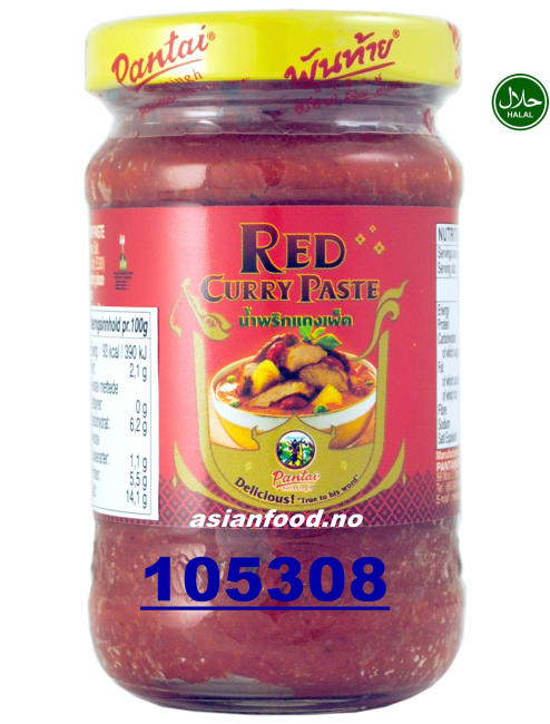 PANTAI Red curry paste (glass) 24x114g
