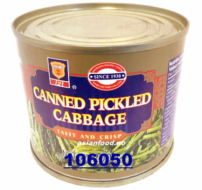 MALING Shanghai canned pickled cabbage 72x200g