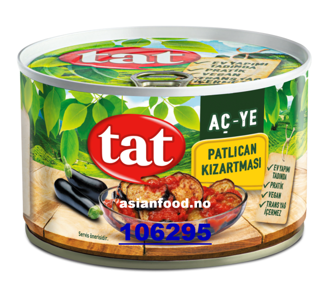NYHET - TAT Fried eggplant with vegetable oil  12x400g