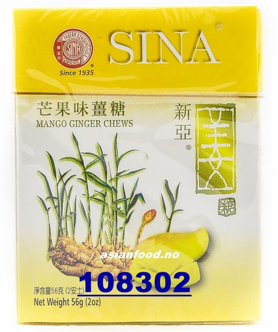SINA Mango Ginger chews 12x(25x56g)