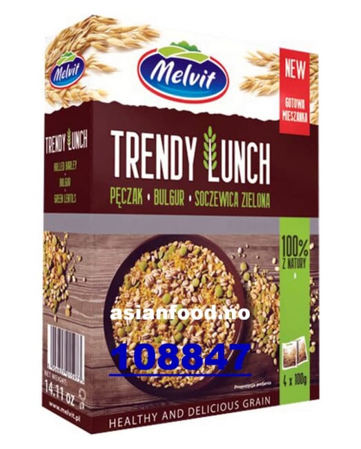 MELVIT Trendy lunch hulled barley, bulgur 6x(4x100g)
