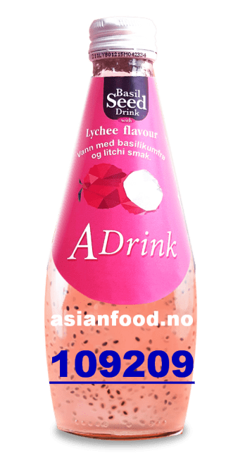 A-DRINK Basil seed drink with LYCHEE 24x290ml