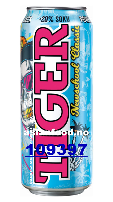 TIGER Carbonated energy drink -NEWSCHOOL 12x500ml