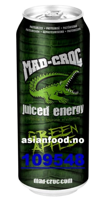 KOMMENDE - MAD-CROC Juiced Energy Green Apple 24x500ml