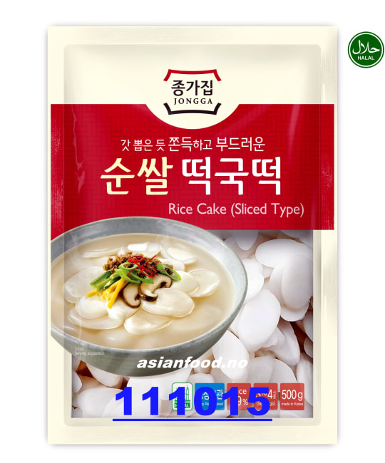JONGGA Rice cake - Sliced (4*C) 10x500g