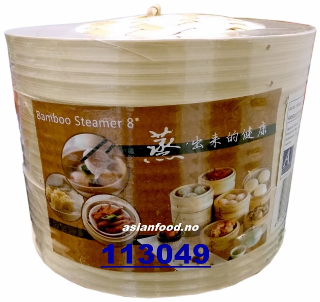 Bamboo steamer 8inch 12x(3pcs/set)