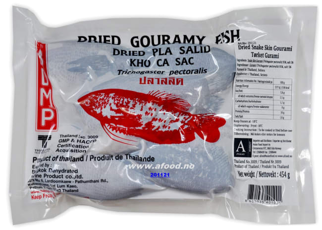 BDMP frozen dried snake skin gourami 24x454g
