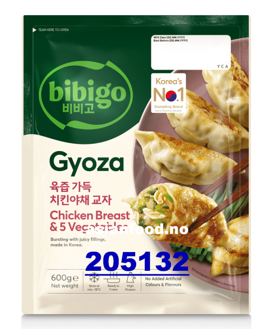 BIBIGO Gyoza Chicken breast & 5 Vegetables 12x600g