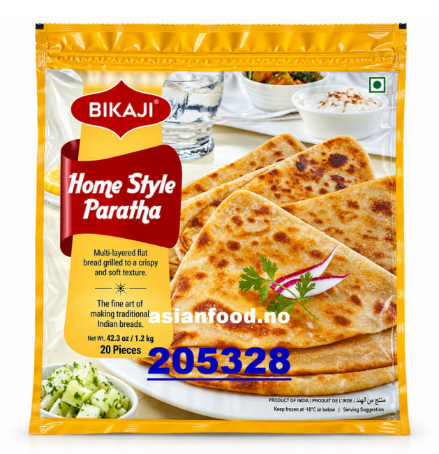 KOMMENDE - BIKAJI Homestyle paratha 8x1.2kg