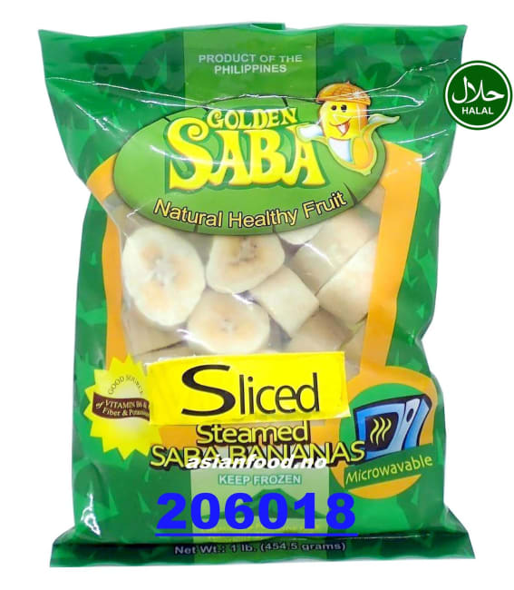 GOLDEN SABA Steamed Saba banana - Slices 12x454g