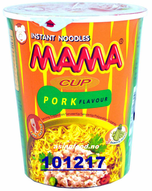 MAMA Instant noodle pork flavour CUP 12x70g
