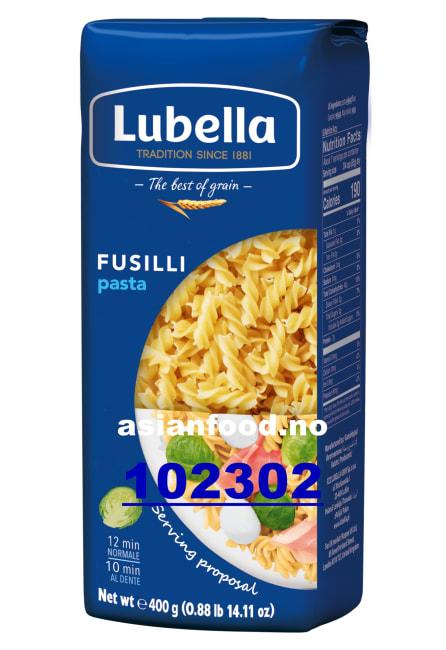 LUBELLA Fusilli/Twists pastra 12x400g