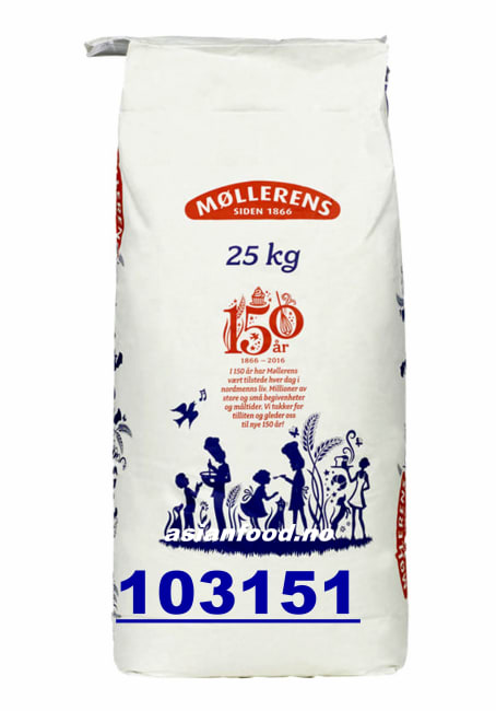 MØLLERENS Hvetemel siktet 25kg