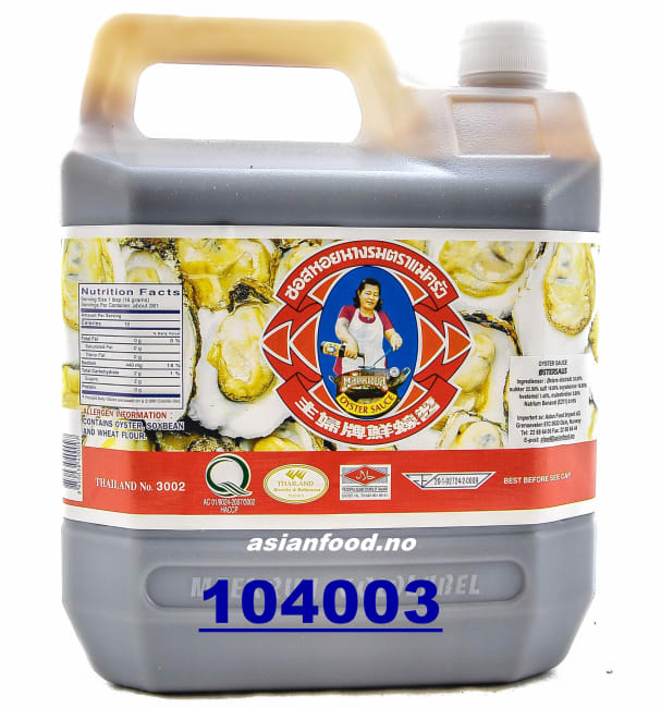 MAEKRUA Oyster sauce 3x4.5L