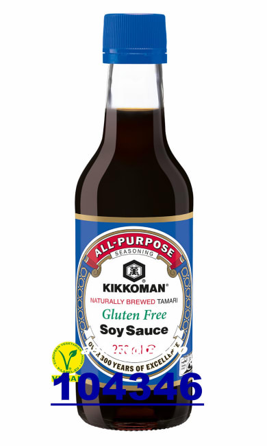 KIKKOMAN Tamari gluten free soy sauce 6x250ml