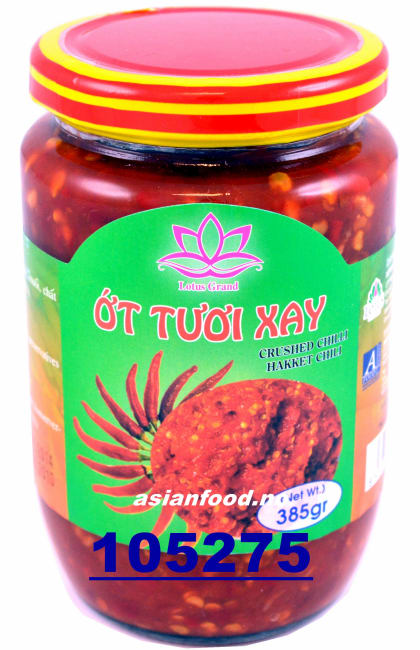 LOTUS Crushed chili (sambal oelek) 24x385g
