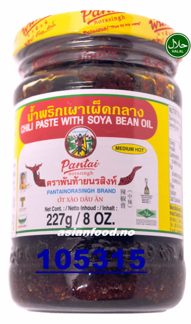 PANTAI Chili paste with soya bean oil 24x227g