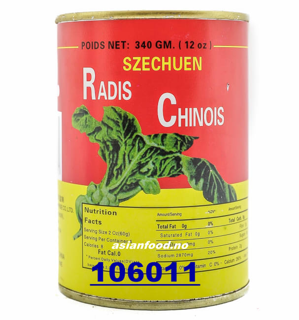 WHITE RABBIT Szechuen radish Chinois 48x340g