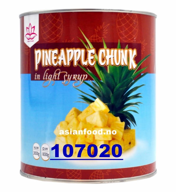 LOTUS Pineapple chunks in light syrup 6x3050g