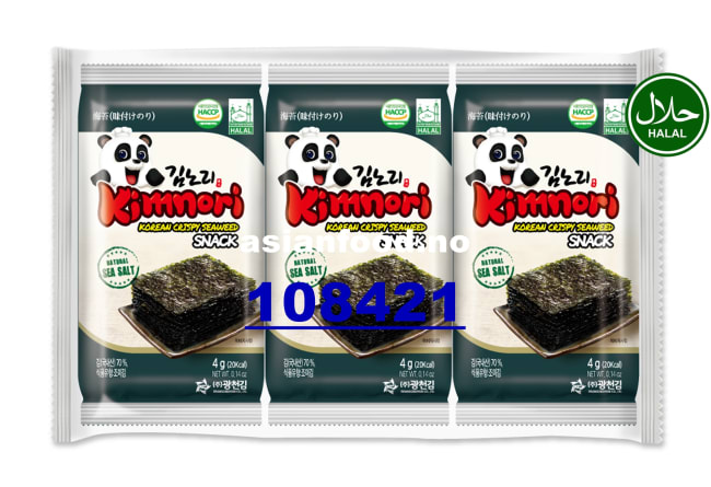 KIMNORI Korean crispy seaweed - Natural 24x(3x4g)