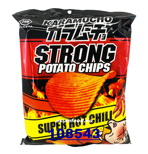 KOIKEYA Karamucho potato chips super hot chilli RIDGE 24x40g