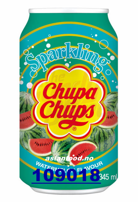 CHUPA CHUPS Sparkling drink watermelon 24x345ml