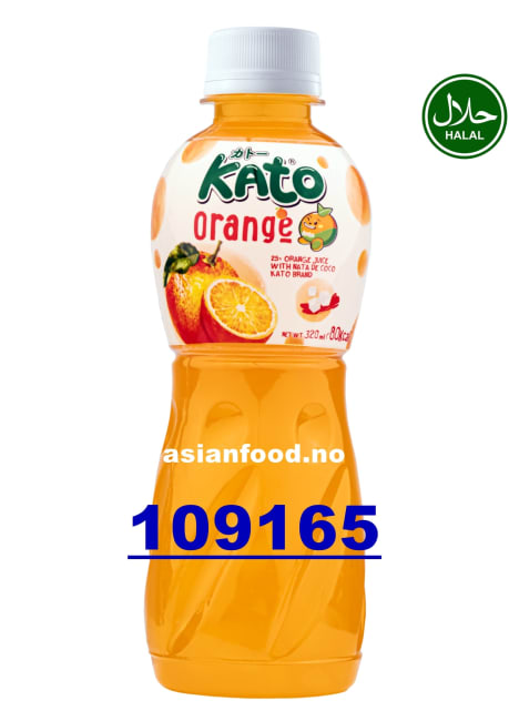 KATO Fruit juice with nata de coco - Orange 24x320ml