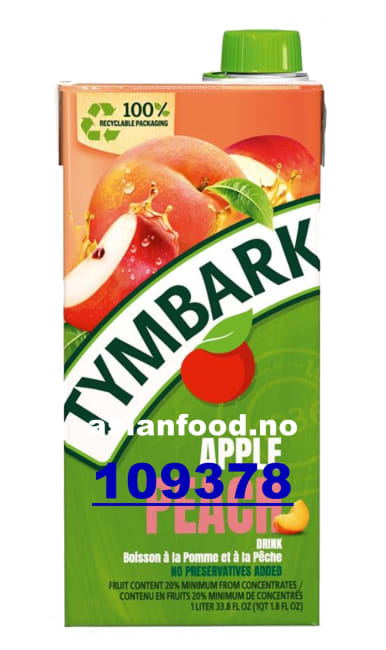 TYMBARK Apple Peach drink 12x1L