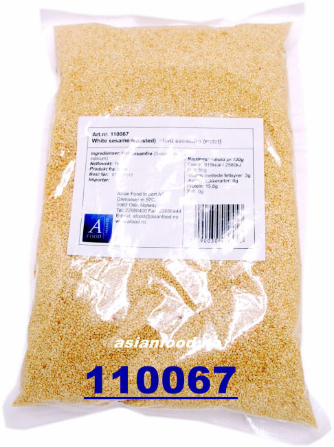LOTUS White sesame without shell roasted 10x1kg