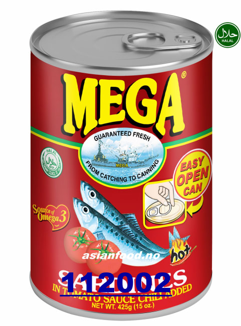 MEGA Sardines in tomato sauce with chili 24x425g