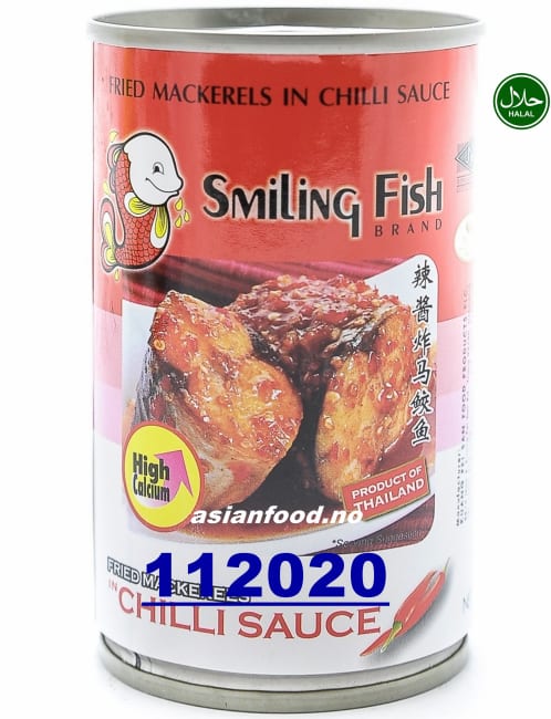 SMILING FISH Fried mackerels chili sauce 50x155g